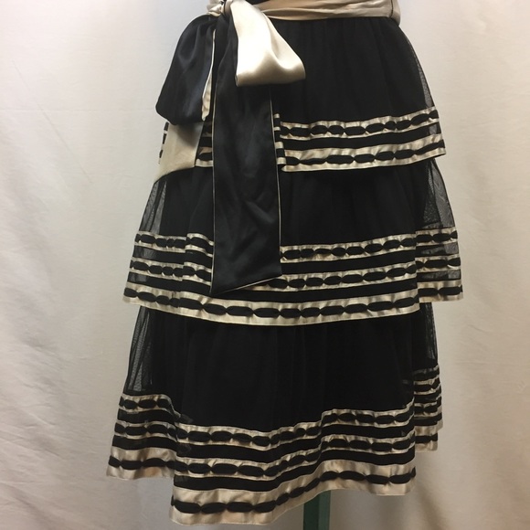 BCBG Maxazria Black & Pearl Strapless Dress - Picture 3 of 8